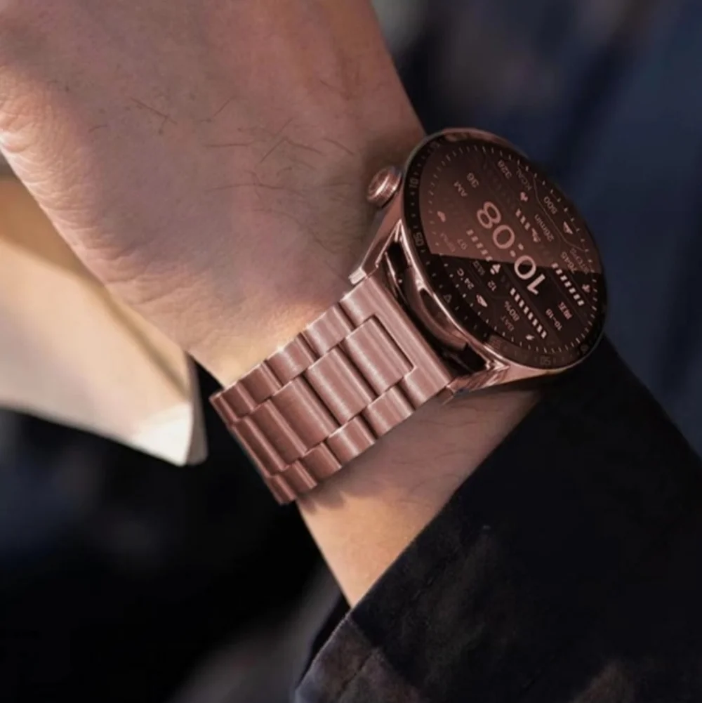 Rose Gold Premium Stainless Steel Smartwatch Band - Picture 10 of 15
